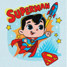 KHO1341 Ideyka Картина за номерами - Superman: Політ до зірок 25x25 см (Ідейка KHO1341)