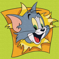 KHO1366 Ideyka Картина за номерами - Tom and Jerry: Веселі пригоди 25x25 см, (на підрамнику, Ідейка KHO1366)
