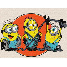 KHO1392 Ideyka Картина за номерами - Minions: Зйомки кіно  20x30 см, (на підрамнику, Ідейка KHO-1392) ©Universal City Studios LLC