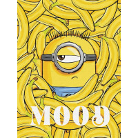 KHO1432 Ideyka Картина за номерами - Minions: Банановий настрій 30x40 см, (на підрамнику, Ідейка KHO-1432) ©Universal City Studios LLC