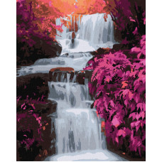 KHO2862 Тропічний водоспад. Ideyka. Картина за номерами (Ідейка КНО2862)