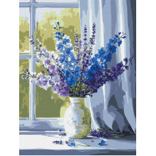 KHO3378 Ideyka Картина за номерами - Мить натхнення 30x40 см, (на підрамнику, Ідейка KHO3378) ©art_selena_ua