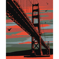 KHO3625 Містичний Сан-Франциско. Ідейка. Картина за номерами (КНО3625)