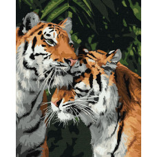KHO4301 Тигрове кохання. Ideyka. Картина за номерами (Ідейка КНО4301)