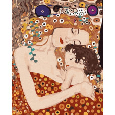 KHO4848 Мати та дитина © Gustav Klimt. Ideyka. Картина за номерами (Ідейка КНО4848)