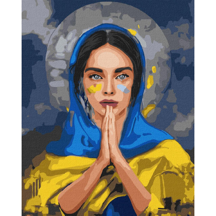KHO4857 Молитва за Украину. Идейка. Картина по номерам (КНО4857)