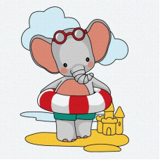 KHO6160 Ideyka Картина за номерами - Улюблене літо 25x25 см, (на підрамнику, Ідейка KHO6160) ©tanya_bonya