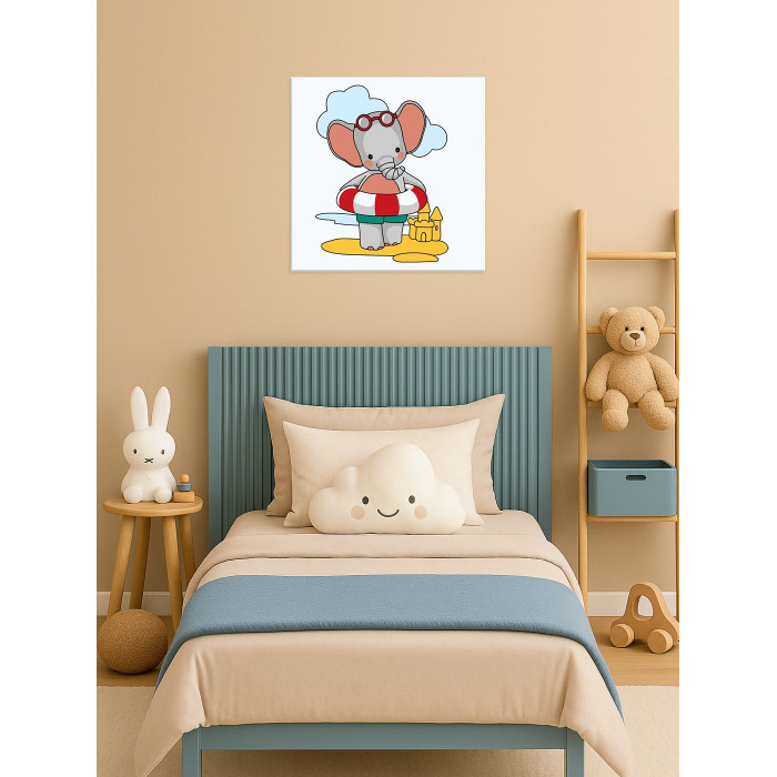 KHO6160 Ideyka Картина за номерами - Улюблене літо 25x25 см, (на підрамнику, Ідейка KHO6160) ©tanya_bonya