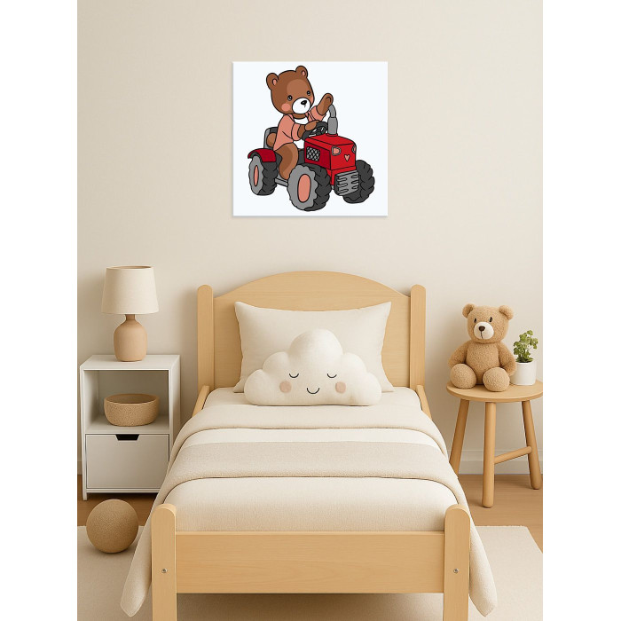 KHO6161 Ideyka Картина за номерами - Завзятий робітник 25x25 см, (на підрамнику, Ідейка KHO6161) ©tanya_bonya