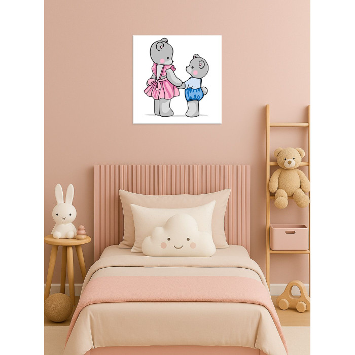 KHO6163 Ideyka Картина за номерами - Тримай міцніше 25x25 см, (на підрамнику, Ідейка KHO6163) ©tanya_bonya