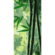 KHO6390 Ideyka Картина за номерами - Бамбук 40x80 см, (на підрамнику, Ідейка KHO6390) ©art_selena_ua