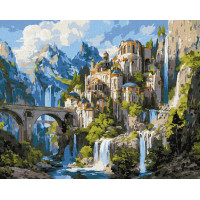 KHO6476 Ideyka Картина за номерами - Палац на вершині 50x40 см, (на підрамнику, Ідейка KHO6476) ©art_selena_ua