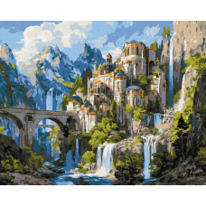 KHO6476 Ideyka Картина за номерами - Палац на вершині 50x40 см, (на підрамнику, Ідейка KHO6476) ©art_selena_ua