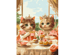 KHO6689 Гламурна вечірка © art_selena_ua, 30х40 см. Ideyka. Картина за номерами (Ідейка КНО-6689)