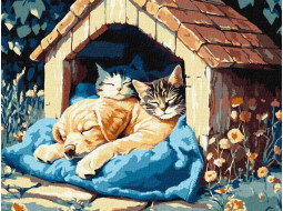 KHO6695 Тихий час © art_selena_ua, 30х40 см. Ideyka. Картина за номерами (Ідейка КНО-6695)