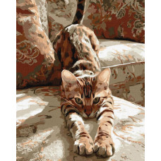 KHO6854 Ideyka Картина за номерами - Ранкова розминка 40х50 см (на підрамнику, Ідейка КНО-6854) ©art_selena_ua