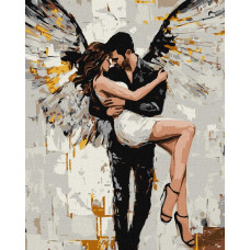 KHO8657 Ideyka Картина за номерами - Її спасіння 40х50 см (на підрамнику, фарби металік, Ідейка КНО-8657) ©art_selena_ua