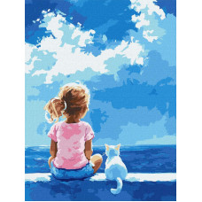 KHO8685 Ideyka Картина за номерами - Ніжна дружба 30x40 см, (на підрамнику, Ідейка KHO8685) ©art_selena_ua