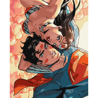 KHO8713 Ideyka Картина за номерами - Wonder Woman: Обійми 40x50 см (Ідейка KHO8713)