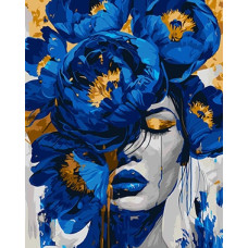 KHO8720 Ideyka Картина за номерами - Таємничий шарм з фарбами металік extra 40х50, (на підрамнику, Ідейка KHO8720) ©art_selena_ua