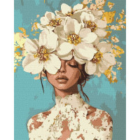KHO8726 Ideyka Картина за номерами - Квітучі мрії з фарбами металік 40x50 см, (на підрамнику, фарби металік, Ідейка KHO8726) ©art_selena_ua