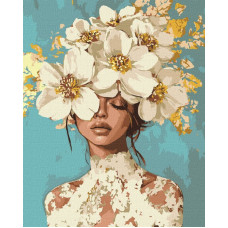 KHO8726 Ideyka Картина за номерами - Квітучі мрії з фарбами металік 40x50 см, (на підрамнику, фарби металік, Ідейка KHO8726) ©art_selena_ua