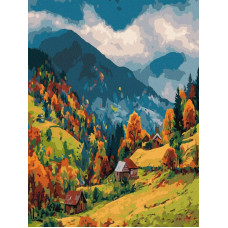 KHO9803 Ideyka Картина за номерами - Душа Карпат 30x40 см, (на підрамнику, Ідейка KHO9803) ©art_selena_ua