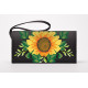 КЛ012хЧ1301 Барвиста вишиванка Заготовка для вишивки - Клатч Соняхи 21x13 см батист, чорний