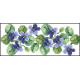 КЛ025кБ1301i Барвиста вишиванка Набір для вишивки друкованим хрестиком - Клатч Незабудки 21x13 см атлас, білий