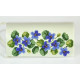 КЛ025шМ1301 Барвиста вишиванка Заготовка для вишивки - Клатч Незабудки 21x13 см шовк, бежевий
