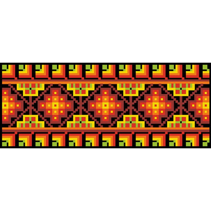 КЛ028кБ1301i Барвиста вишиванка Набір для вишивки друкованим хрестиком - Клатч Прикарпаття 21x13 см атлас, білий