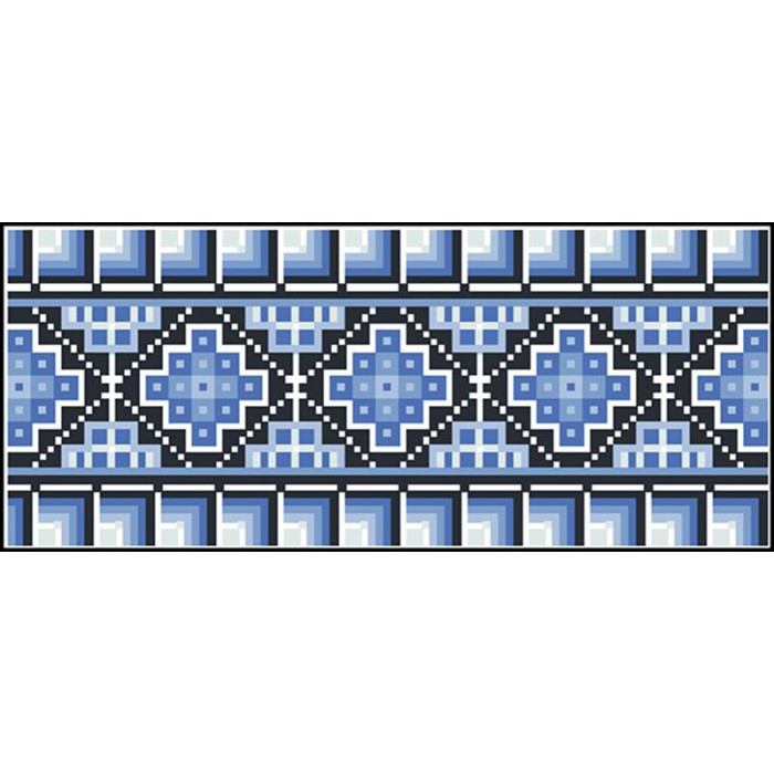 КЛ031кБ1301i Барвиста вишиванка Набір для вишивки друкованим хрестиком - Клатч Ніжність 21x13 см атлас, білий