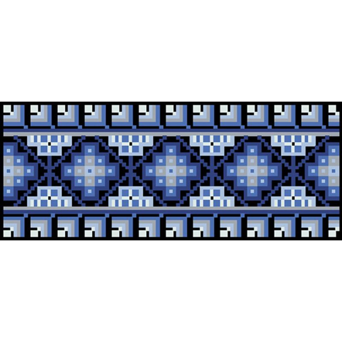 КЛ031лЧ1301i Барвиста вишиванка Набір для вишивки друкованим хрестиком - Клатч Ніжність 21x13 см льон, чорний