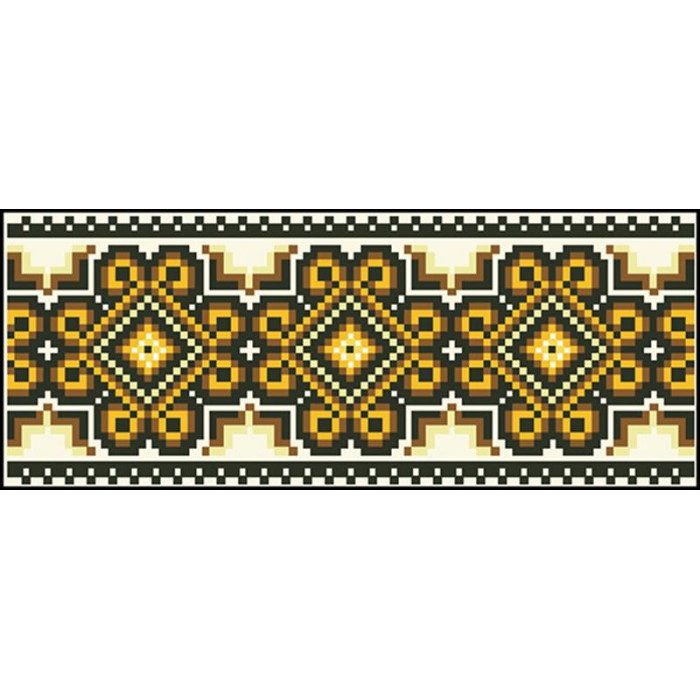 КЛ038лМ1301k Барвиста вишиванка Набір для вишивки бісером - Клатч Сонячна 21x13 см льон, бежевий