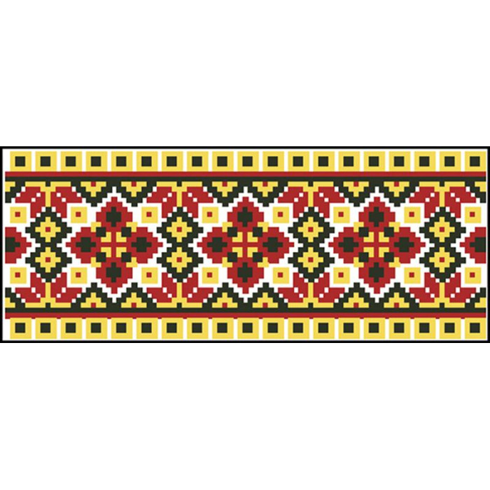 КЛ039хБ1301 Барвиста вишиванка Заготовка для вишивки - Клатч Український степ 21x13 см батист, білий