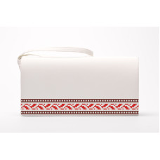 КЛ046кМ1301i Барвиста вишиванка Набір для вишивки друкованим хрестиком - Клатч Берегиня 21x13 см атлас, бежевий