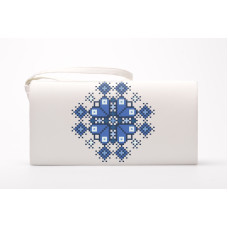 КЛ048шМ1301k Барвиста вишиванка Набір для вишивки бісером - Клатч Весняна 21x13 см шовк, бежевий