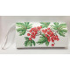 КЛ057пБ1301i Барвиста вишиванка Набір для вишивки друкованим хрестиком - Клатч Ніжна калина 21x13 см габардин, білий