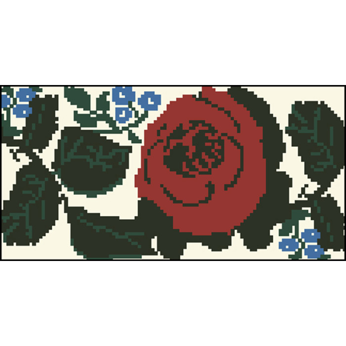 КЛ061лМ1301i Барвиста вишиванка Набір для вишивки друкованим хрестиком - Клатч Борщівська. Троянди 21x13 см льон, бежевий