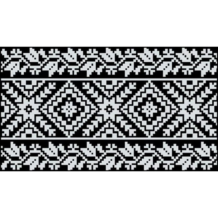 КЛ066дЧ1301i Барвиста вишиванка Набір для вишивки друкованим хрестиком - Клатч Жито 21x13 см домоткане полотно, чорний