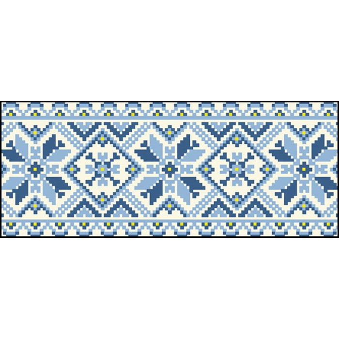 КЛ067дМ1301i Барвиста вишиванка Набір для вишивки друкованим хрестиком - Клатч Зірка 21x13 см домоткане полотно, бежевий