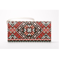 КЛ070хМ1301 Барвиста вишиванка Заготовка для вишивки - Клатч Поділля 21x13 см батист, бежевий