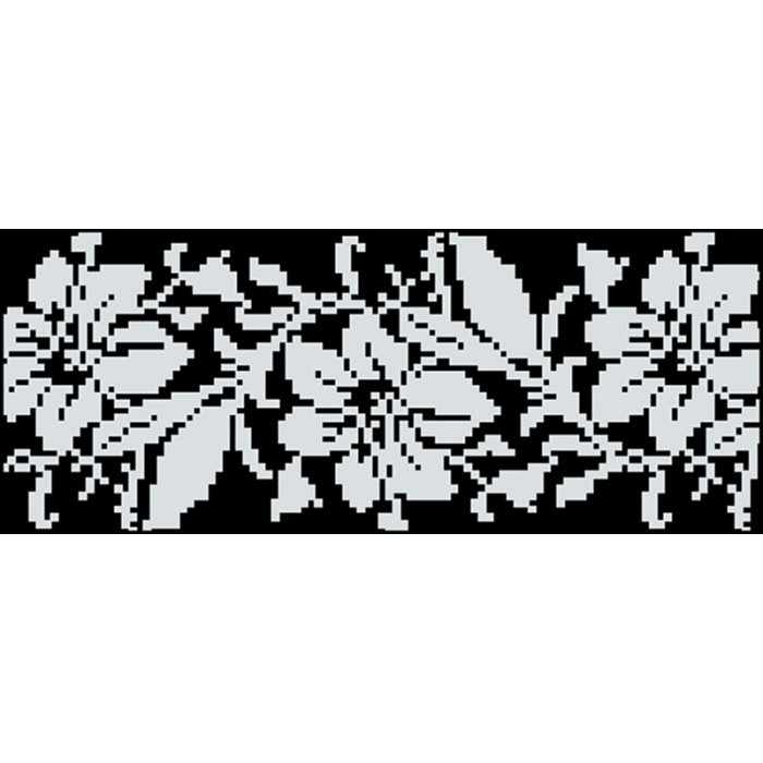 КЛ072хЧ1301 Барвиста вишиванка Заготовка для вишивки - Клатч Лілея 21x13 см батист, чорний