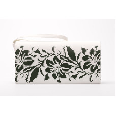 КЛ072лМ1301i Барвиста вишиванка Набір для вишивки друкованим хрестиком - Клатч Лілея 21x13 см льон, бежевий