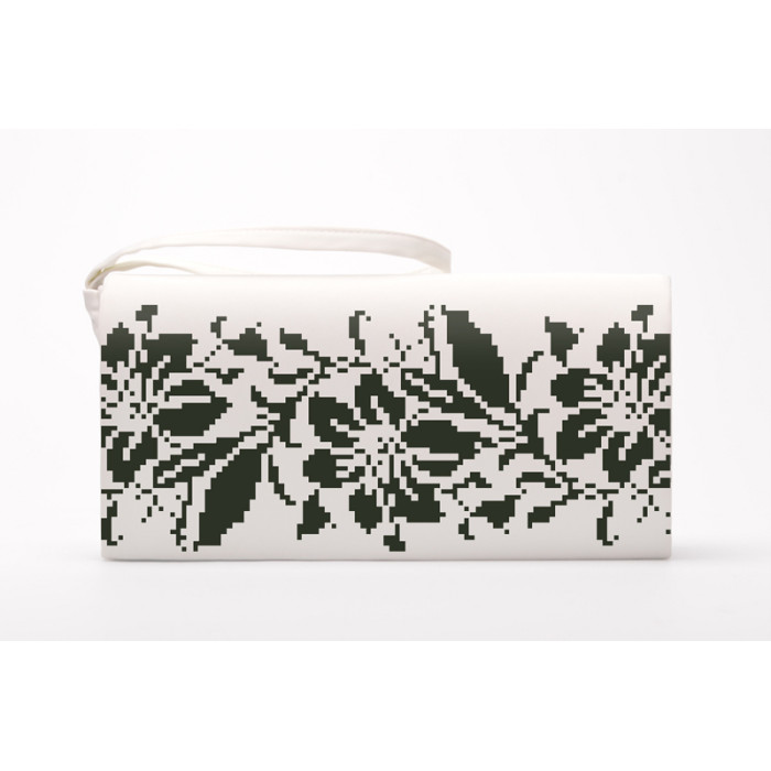 КЛ072лМ1301k Барвиста вишиванка Набір для вишивки бісером - Клатч Лілея 21x13 см льон, бежевий