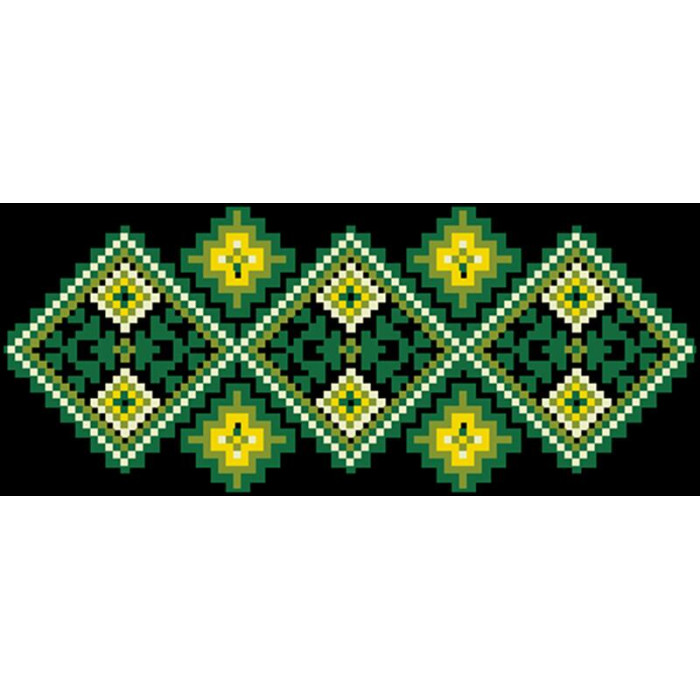 КЛ073хЧ1301 Барвиста вишиванка Заготовка для вишивки - Клатч Жито 21x13 см батист, чорний