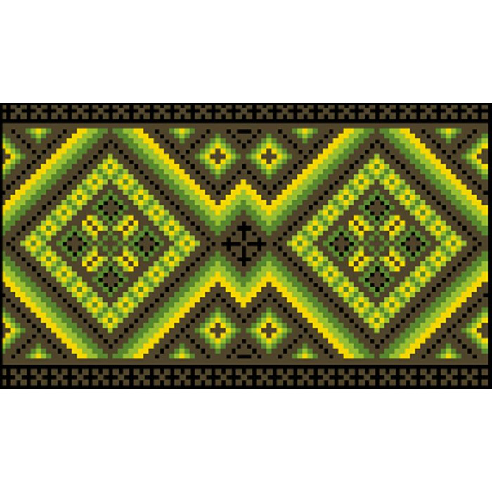 КЛ076хЧ1301 Барвиста вишиванка Заготовка для вишивки - Клатч Вогняна 21x13 см батист, чорний