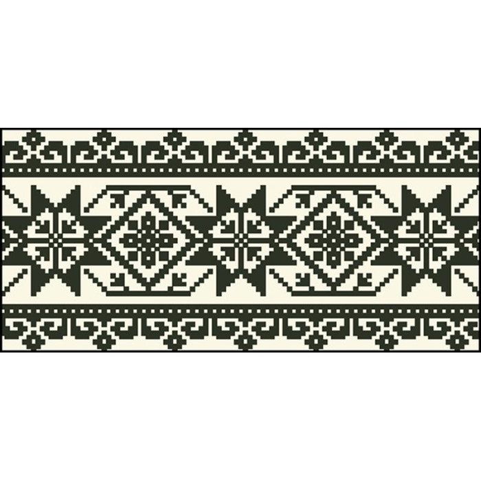 КЛ077дМ1301i Барвиста вишиванка Набір для вишивки друкованим хрестиком - Клатч Стильна 21x13 см домоткане полотно, бежевий