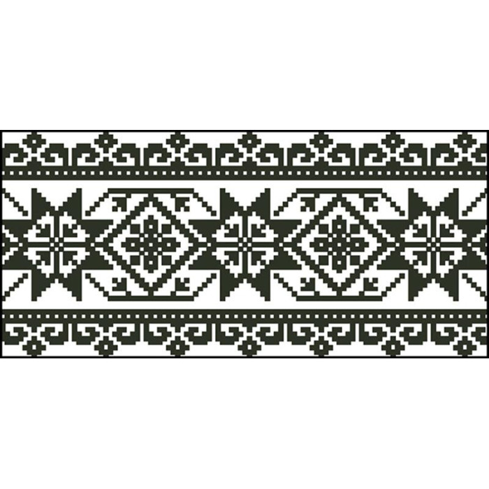 КЛ077пБ1301 Барвиста вишиванка Заготовка для вишивки - Клатч Стильна 21x13 см габардин, білий