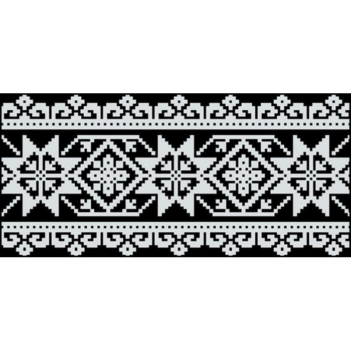 КЛ077шЧ1301k Барвиста вишиванка Набір для вишивки бісером - Клатч Стильна 21x13 см шовк, чорний